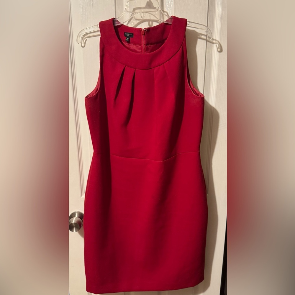 Talbots Vibrant Red Petite Dress
